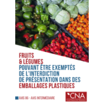 Avis n°86 - 09/2020 - Fruits et légumes pouvant être exemptés de l'interdiction de présentation dans des emballages plastiques [Intermédiaire]